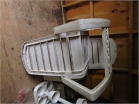 3 PLASTIC OUTDOOR ROCKING CHAIRS