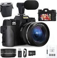 4K Digital Cameras for Photography 48MP Camcordere