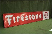 Firestone Tires Tin Sign Approx 72" x 14"