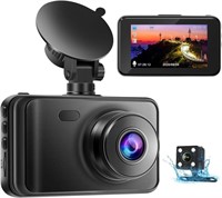 Dash Cam Front and Rear 1080P Driving Recorder 3h