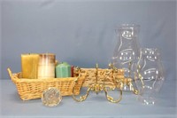 Assorted Candles & Holders