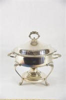 Silverplate Chafing Dish with Burner