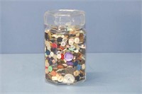 Jar Of Assorted Buttons (Jar Is 7"H)