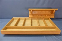 Large Wooden Organizer Tray 24"x 14"