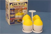 "Egg Wave' Microwave Egg Cooker