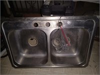 Stainless Steel Sink 2'9" L x 1' 11" W 5"D apx.