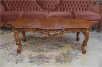 Baroque Style Italian Fruitwood Coffee Table