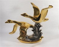 24K Yellow Gold Plate, Italy Flying Geese