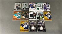 13pc Star Relic Football Rookie Cards