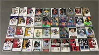40pc Autographed Football Rookie Cards w/Limited