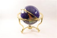 LARGEST 17.75"- World Globe w Natural Gemstones