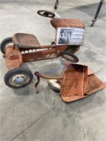 TRAC PEDAL TRACTOR, TRAC TRAILER, BOTH NEED REPAIR