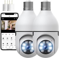 Light Bulb Security Camera Outdoor,2.4G WiFi Lighb