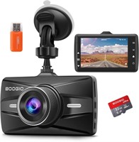 Dash Cam Front with 32G SD Card, BOOGIIO 1080P