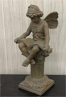 16" Angel Reading Statue