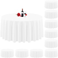 10 Pack Round Table Cloth White 120"