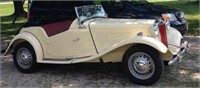 1952 MGTD convertible, 4-sp trans, 200 miles on