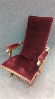 Antique Adjustable Rocking Chair, Patent 1873