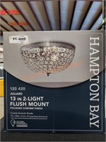 Hampton Bay Juliard 13 in. 2-Light Ceiling Light