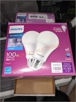 Philips Dimmable LED Daylight 100W Bulbs
