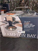 Hampton Bay 1-light LED Caged Ceiling Fan Light