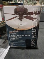 Hampton Bay 3-light LED Indoor Ceiling Fan Light