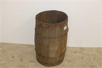 Vintage Wooden Nail Keg 18"H