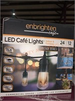 Enbrighten Cafe LED Cafe Lights, 24ft