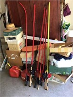 Lots of fishing rods and