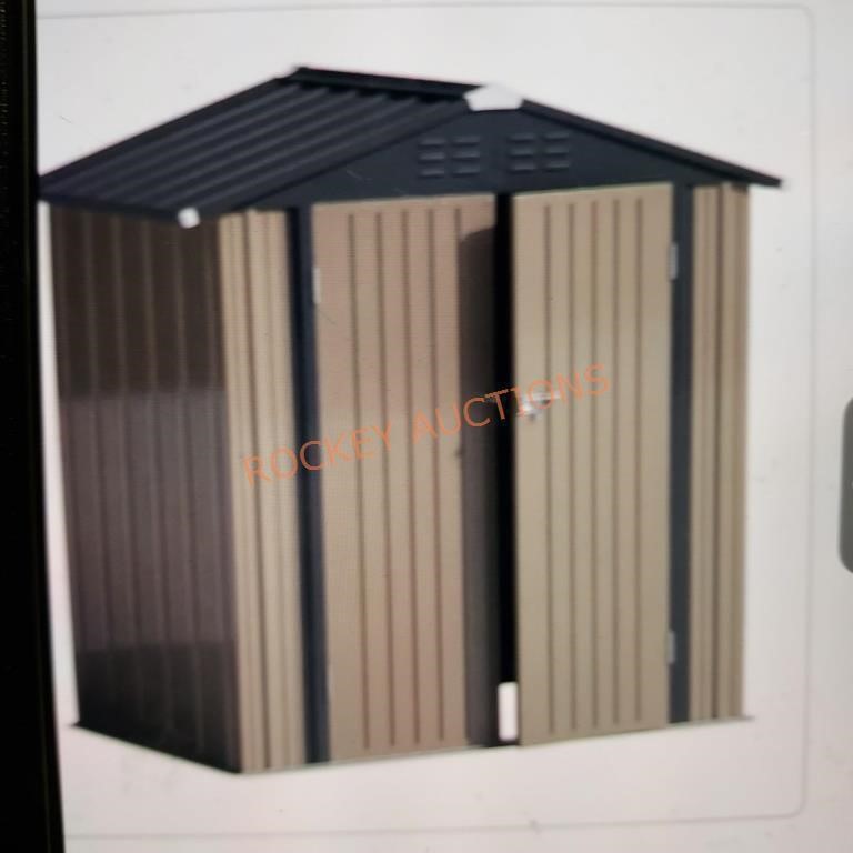 4ft x 6ft outdoor metal storage shed