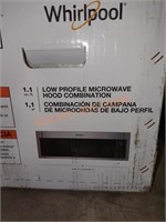 Whirlpool 1.1cuft LowProfile Microwave HoodCombo