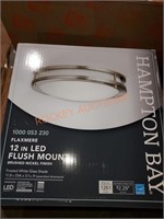 Hampton Bay 12" LED Flush Mount, Four Count