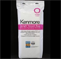 (6) Kenmore O Style Vacuum Bags 6ct, Appear like