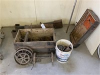 Old Trunk & Iron Pieces