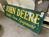 John Deere Quality Farm Equipment Porcelain Sign