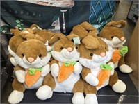 New (lot of 7) Giant 22” Easter Bunny with carrot