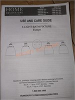 Home Decorators 4-ligh Bath fixture