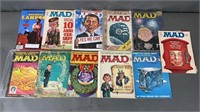 11pc 1950s-Mod Mad+ Magazines