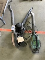 3 Yard Blowers- 2 Gas, 1 Elec., all "AS IS"