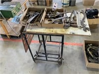Antique Tools & old Rolling Cart