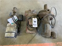 3- Old Water Pumps, Electric, Used, As Is