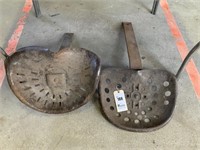 Two Iron Implement Seats