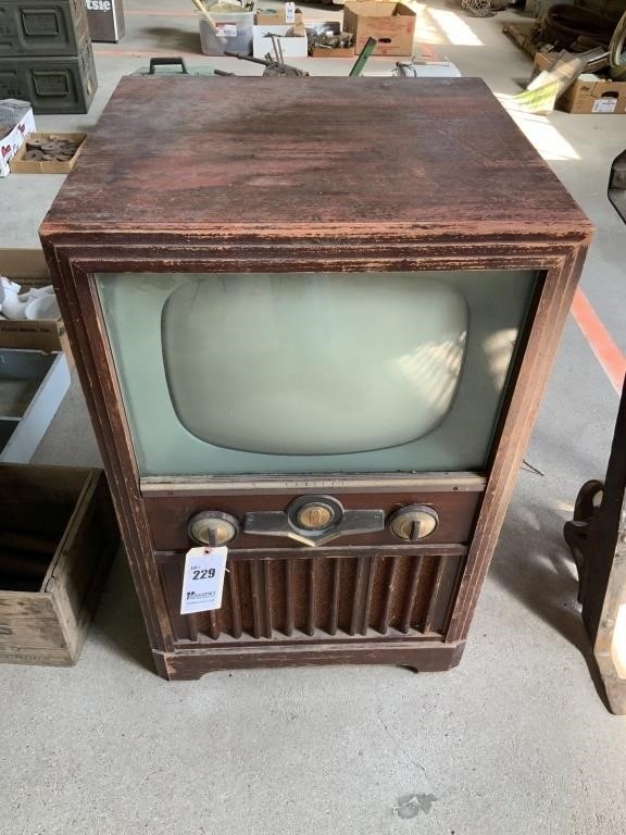 Very Old Crosley Cabinet Television