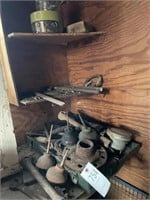Group: Miscellaneous Antique Oil Cans & Tools