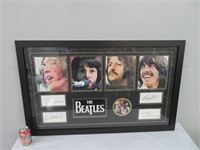 Encadrement de collection The Beatles, facsimilé
