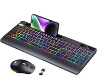New Seenda Wireless Keyboard and Mouse Backlit,