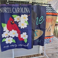 4pc Outdoor Pole Flags/Porch Flags