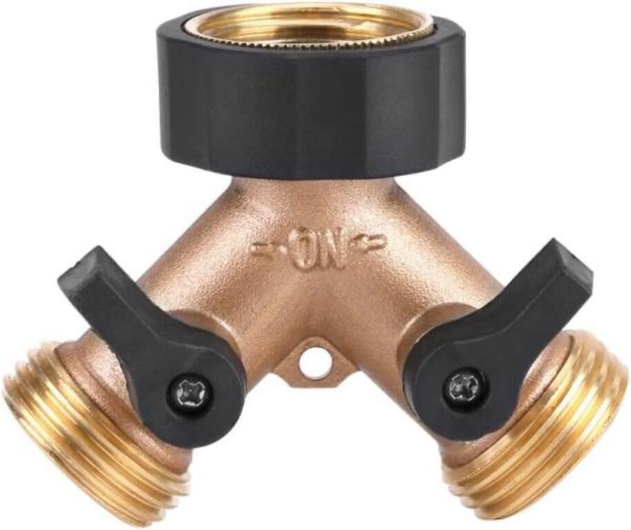 2 Way Y Shape 3/4 Hose Connector Brass Water Tap A