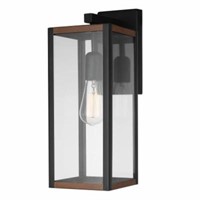 16 in. Black Outdoor Wall Sconce