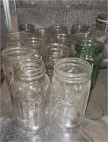 13 24 oz Mason Jars, Vase and Storage Jar